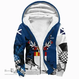 Scottish Keith Clan Scottish Family Crest Scotland Alba Thistle Sherpa Hoodie