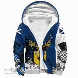 Scottish MacCasland or Cousland Clan Scottish Family Crest Scotland Alba Thistle Sherpa Hoodie