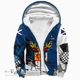 Scottish MacBean Clan Scottish Family Crest Scotland Alba Thistle Sherpa Hoodie