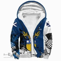 Scottish Latham Clan Scottish Family Crest Scotland Alba Thistle Sherpa Hoodie