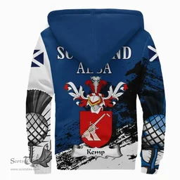 Scottish Kemp Clan Scottish Family Crest Scotland Alba Thistle Sherpa Hoodie