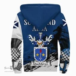 Scottish MacMoran Clan Scottish Family Crest Scotland Alba Thistle Sherpa Hoodie