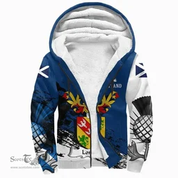 Scottish Lorain Clan Scottish Family Crest Scotland Alba Thistle Sherpa Hoodie