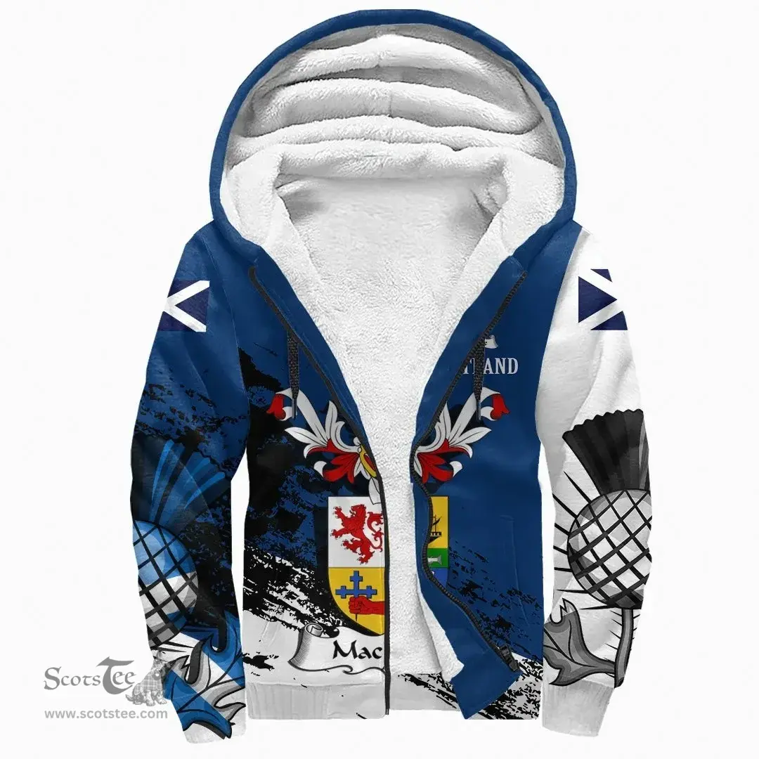 Scottish MacLaine of Lochbuie Clan Scottish Family Crest Scotland Alba Thistle Sherpa Hoodie