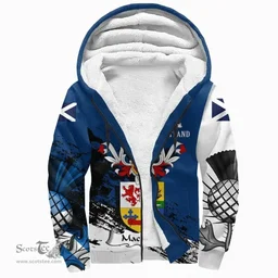 Scottish MacLaine of Lochbuie Clan Scottish Family Crest Scotland Alba Thistle Sherpa Hoodie