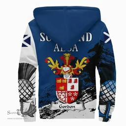 Scottish Gordon Clan Scottish Family Crest Scotland Alba Thistle Sherpa Hoodie