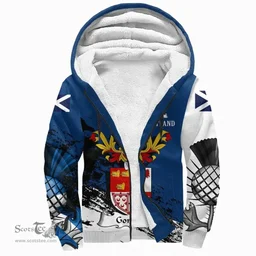 Scottish Gordon Clan Scottish Family Crest Scotland Alba Thistle Sherpa Hoodie
