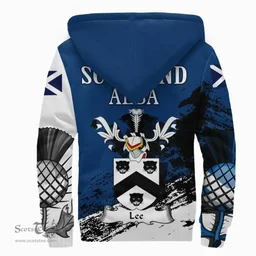Scottish Lee Clan Scottish Family Crest Scotland Alba Thistle Sherpa Hoodie