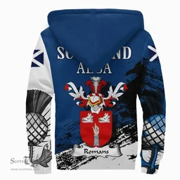 Scottish Romans Clan Scottish Family Crest Scotland Alba Thistle Sherpa Hoodie