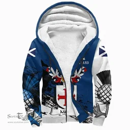Scottish Miller Clan Scottish Family Crest Scotland Alba Thistle Sherpa Hoodie
