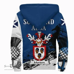 Scottish Murison Clan Scottish Family Crest Scotland Alba Thistle Sherpa Hoodie