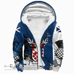 Scottish Warrender Clan Scottish Family Crest Scotland Alba Thistle Sherpa Hoodie