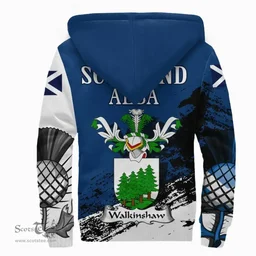 Scottish Walkinshaw Clan Scottish Family Crest Scotland Alba Thistle Sherpa Hoodie