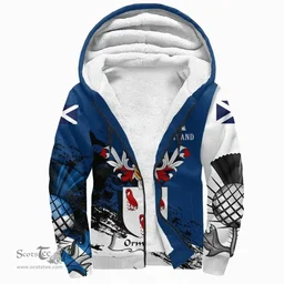 Scottish Ormeston Clan Scottish Family Crest Scotland Alba Thistle Sherpa Hoodie