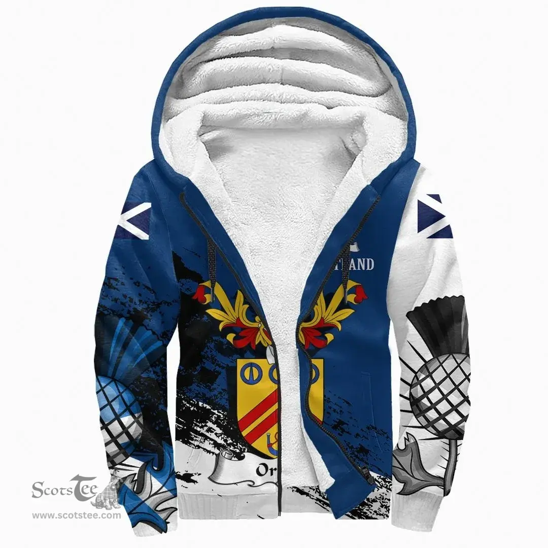 Scottish Orme Clan Scottish Family Crest Scotland Alba Thistle Sherpa Hoodie