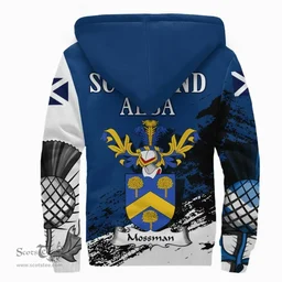 Scottish Mossman Clan Scottish Family Crest Scotland Alba Thistle Sherpa Hoodie