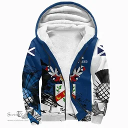 Scottish Rodie Clan Scottish Family Crest Scotland Alba Thistle Sherpa Hoodie