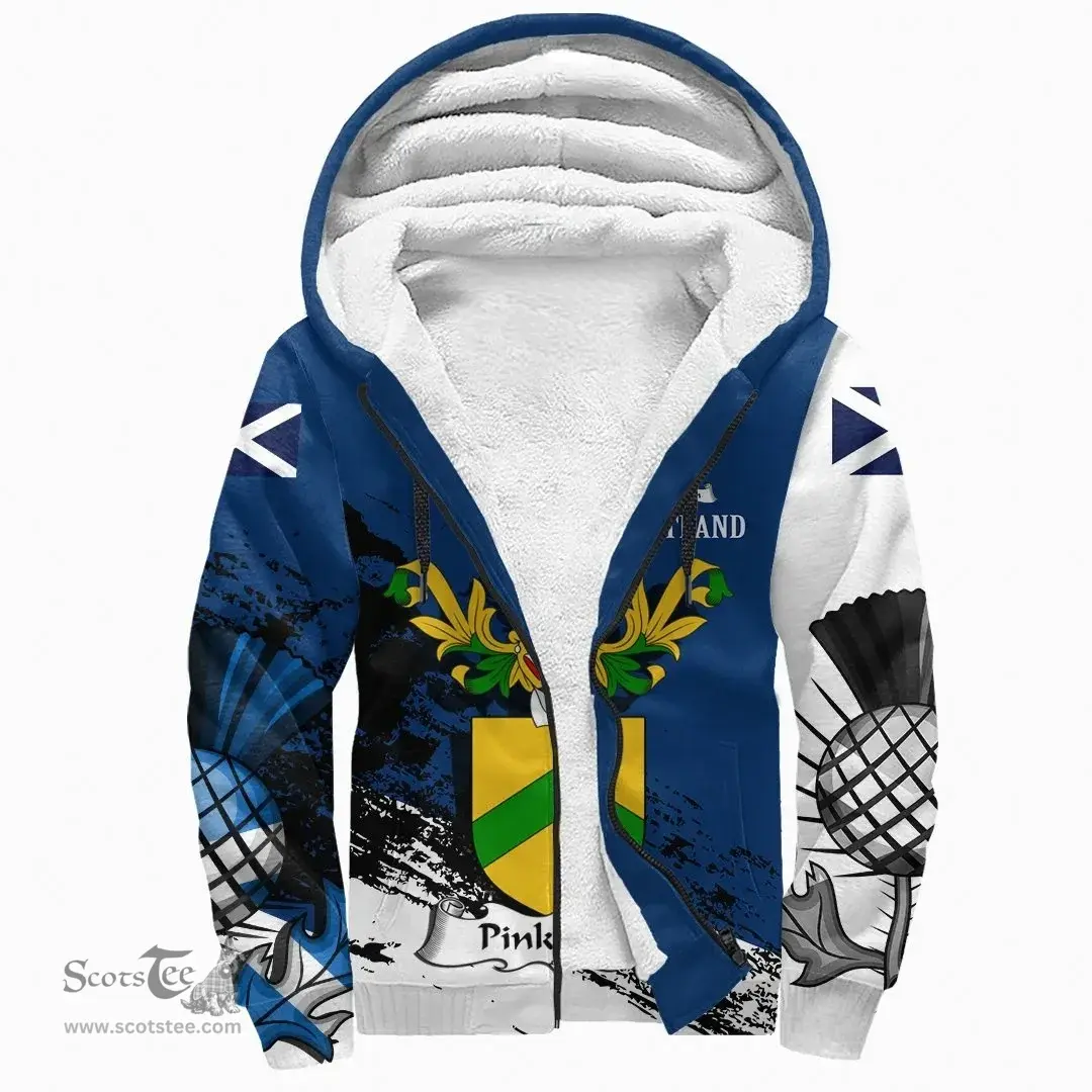 Scottish Pinkerton Clan Scottish Family Crest Scotland Alba Thistle Sherpa Hoodie