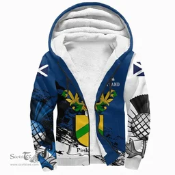 Scottish Pinkerton Clan Scottish Family Crest Scotland Alba Thistle Sherpa Hoodie
