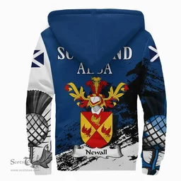 Scottish Newall Clan Scottish Family Crest Scotland Alba Thistle Sherpa Hoodie