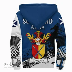 Scottish Torrance Clan Scottish Family Crest Scotland Alba Thistle Sherpa Hoodie