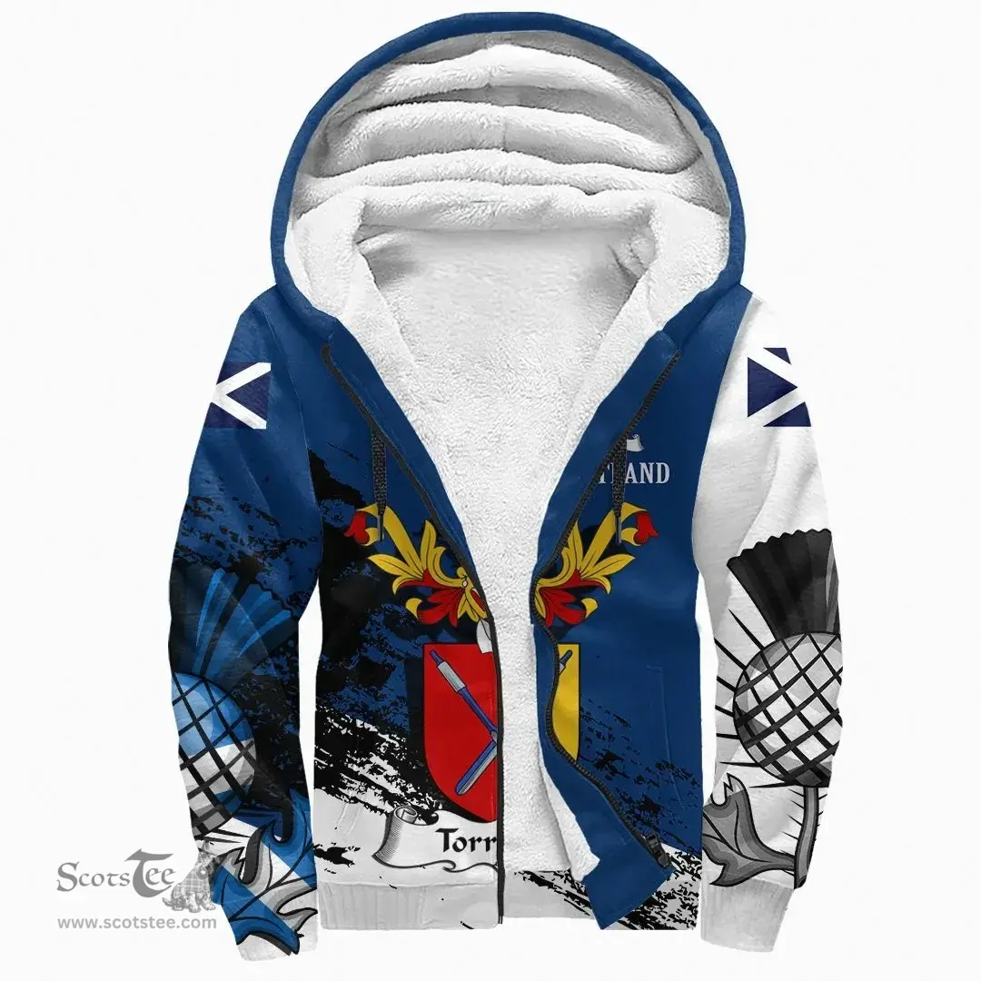 Scottish Torrance Clan Scottish Family Crest Scotland Alba Thistle Sherpa Hoodie