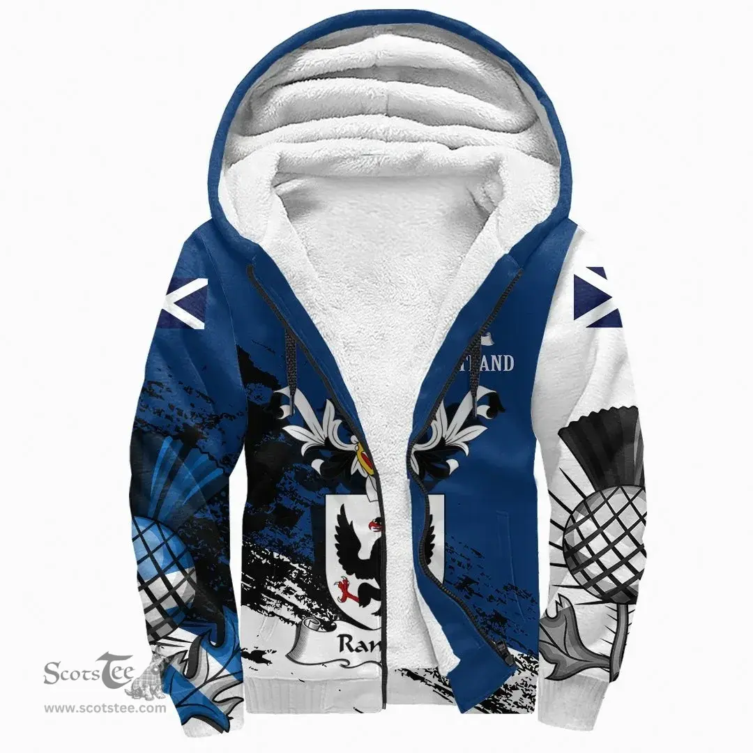 Scottish Ramsay Clan Scottish Family Crest Scotland Alba Thistle Sherpa Hoodie