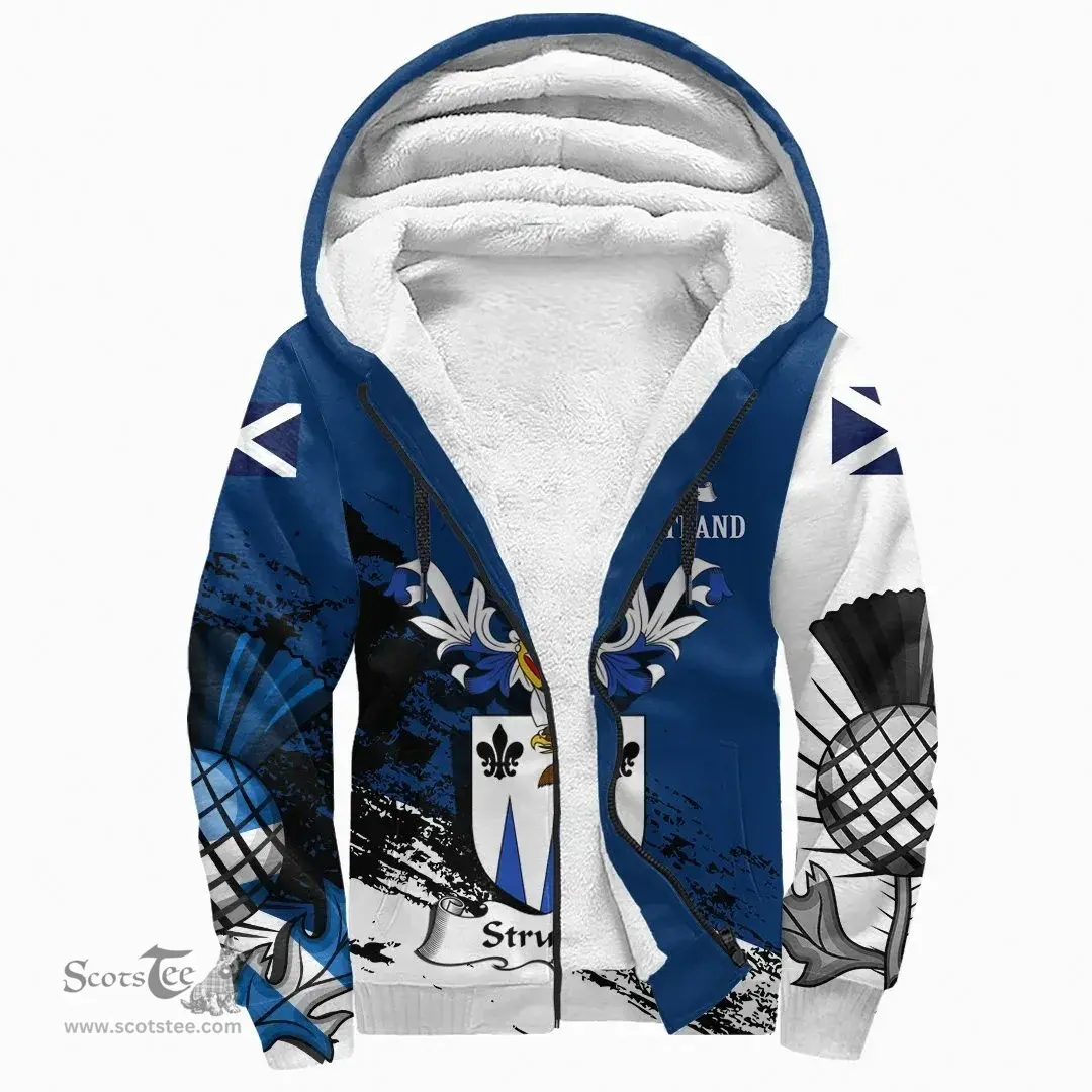 Scottish Struthers Clan Scottish Family Crest Scotland Alba Thistle Sherpa Hoodie