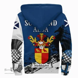 Scottish Meiklejohn Clan Scottish Family Crest Scotland Alba Thistle Sherpa Hoodie