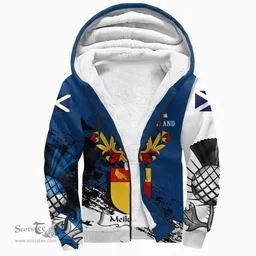Scottish Meiklejohn Clan Scottish Family Crest Scotland Alba Thistle Sherpa Hoodie