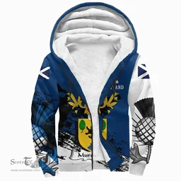 Scottish Murchison Clan Scottish Family Crest Scotland Alba Thistle Sherpa Hoodie