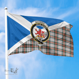 Scottish MacDuff Dress Ancient Crest and Scotland Flag Scottish Tartan Flag