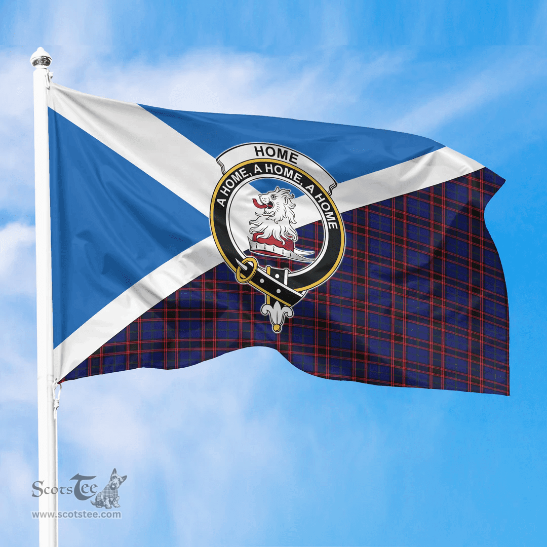 Scottish Home Modern Crest and Scotland Flag Scottish Tartan Flag