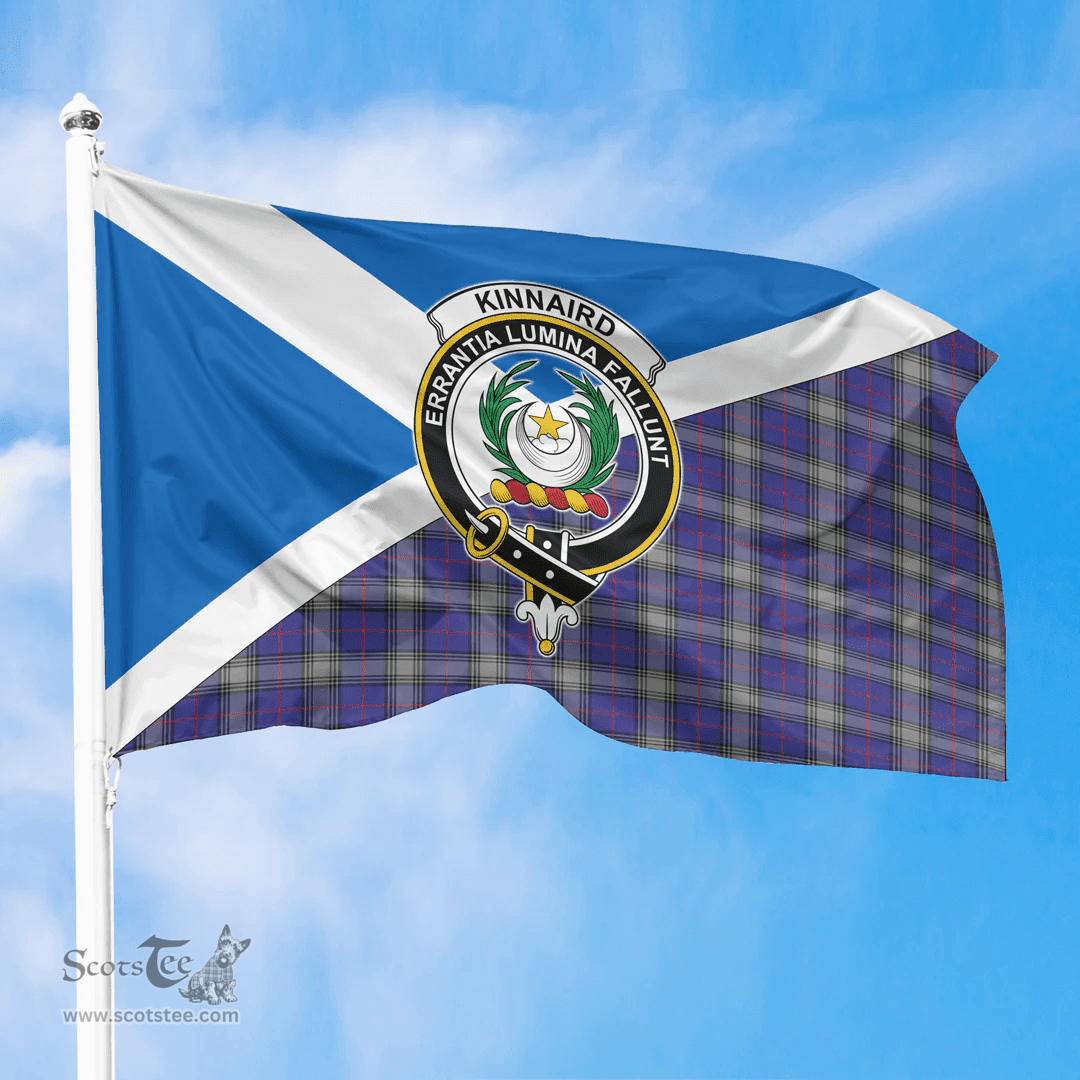 Scottish Kinnaird Crest and Scotland Flag Scottish Tartan Flag