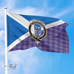 Scottish Ochterlony Crest and Scotland Flag Scottish Tartan Flag