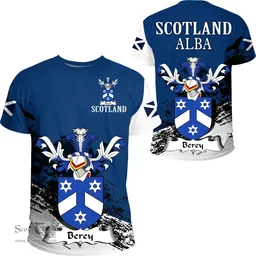 Scottish Berey Clan Scottish Family Crest Scotland Alba Thistle T Shirt
