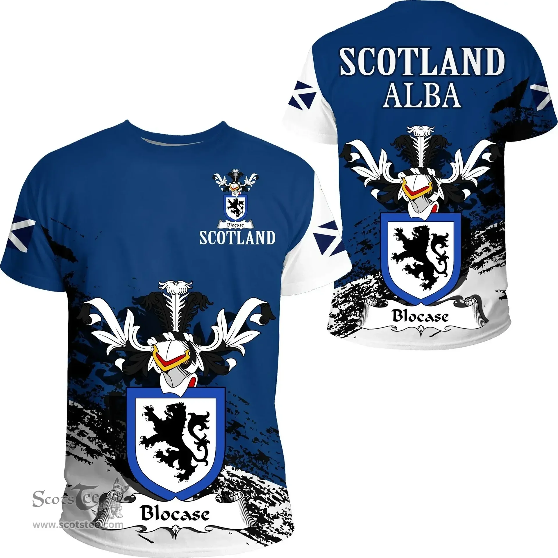 Scottish Blocase Clan Scottish Family Crest Scotland Alba Thistle T Shirt