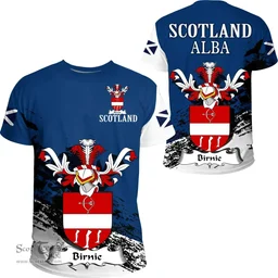 Scottish Birnie Clan Scottish Family Crest Scotland Alba Thistle T Shirt
