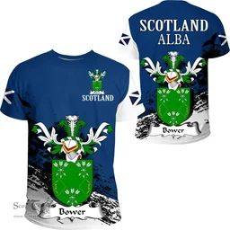 Scottish Bower Clan Scottish Family Crest Scotland Alba Thistle T Shirt