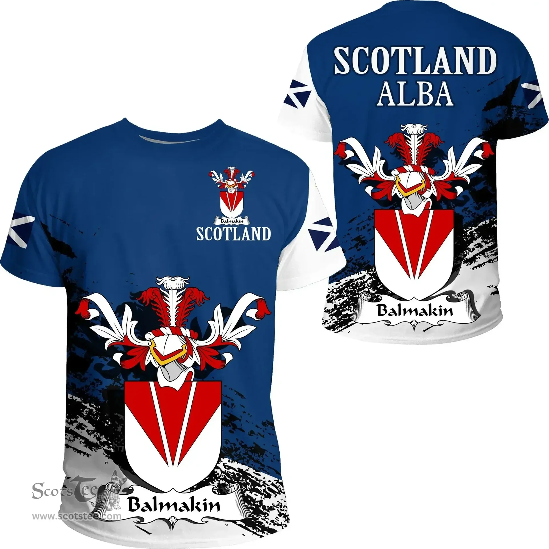 Scottish Balmakin Clan Scottish Family Crest Scotland Alba Thistle T Shirt