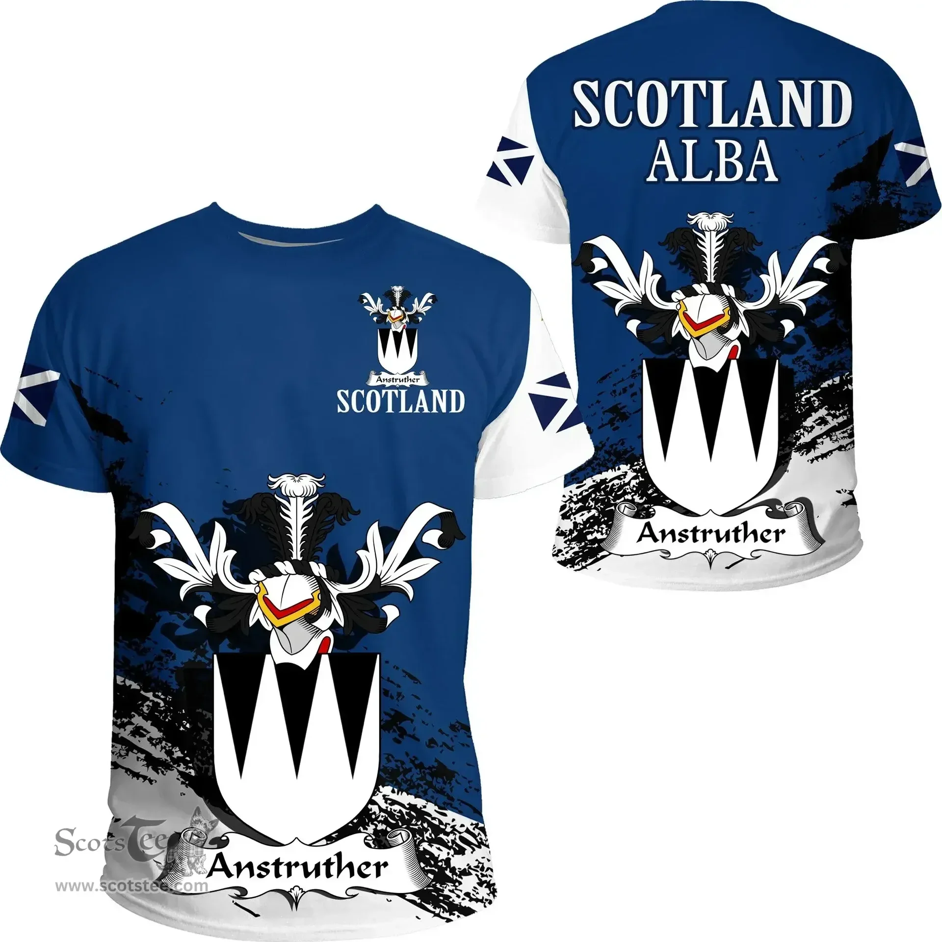 Scottish Anstruther Clan Scottish Family Crest Scotland Alba Thistle T Shirt