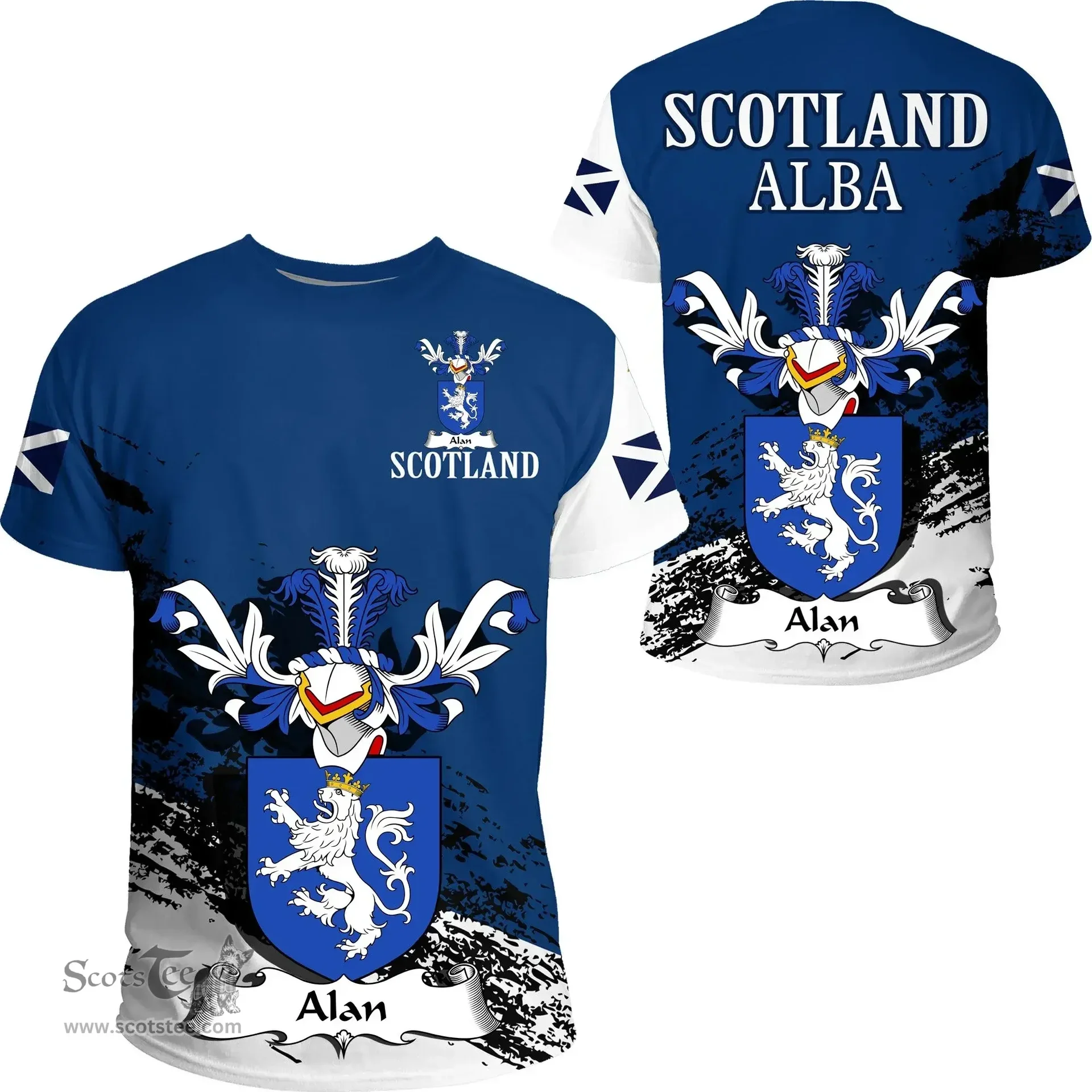 Scottish Alan Clan Scottish Family Crest Scotland Alba Thistle T Shirt