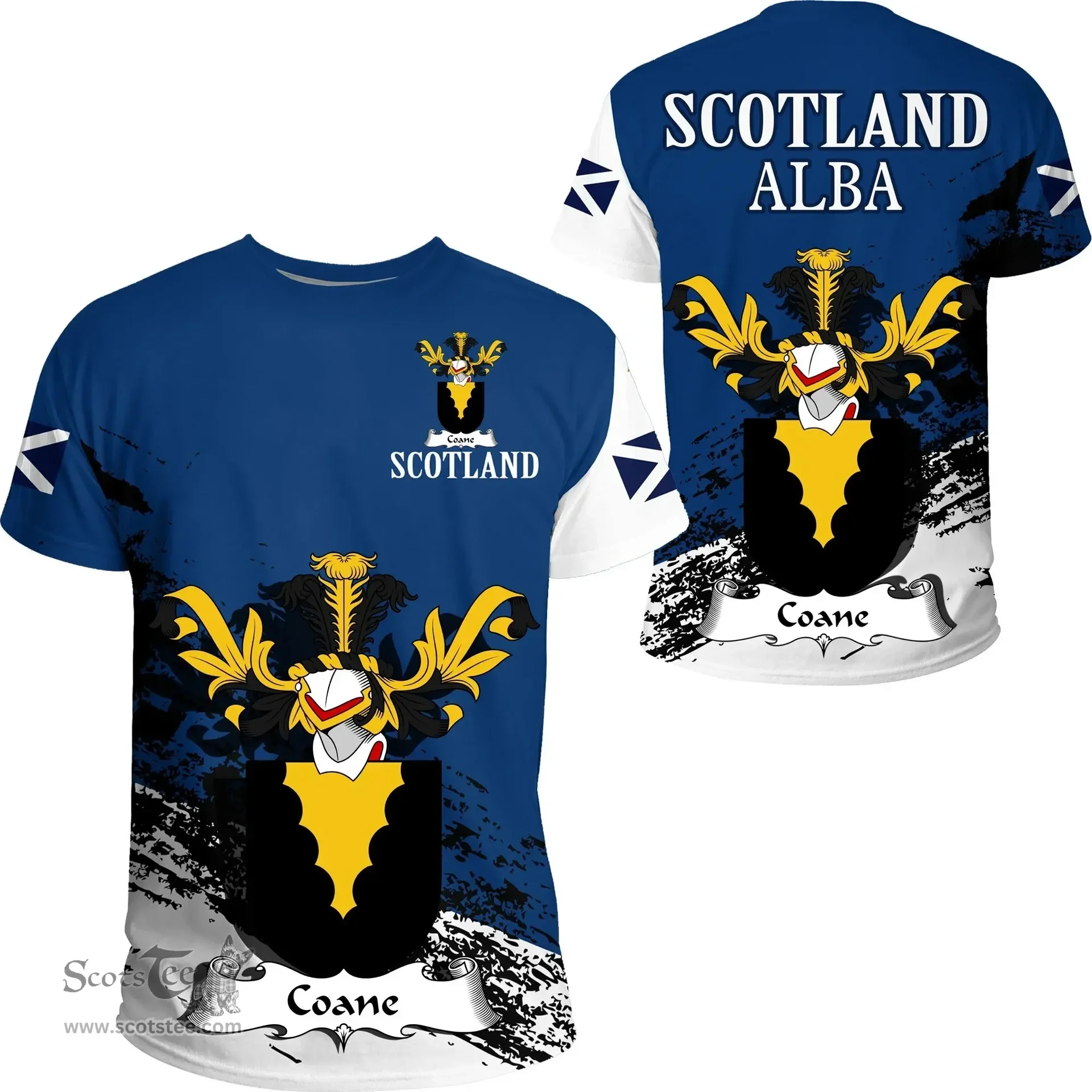 Scottish Coane Clan Scottish Family Crest Scotland Alba Thistle T Shirt