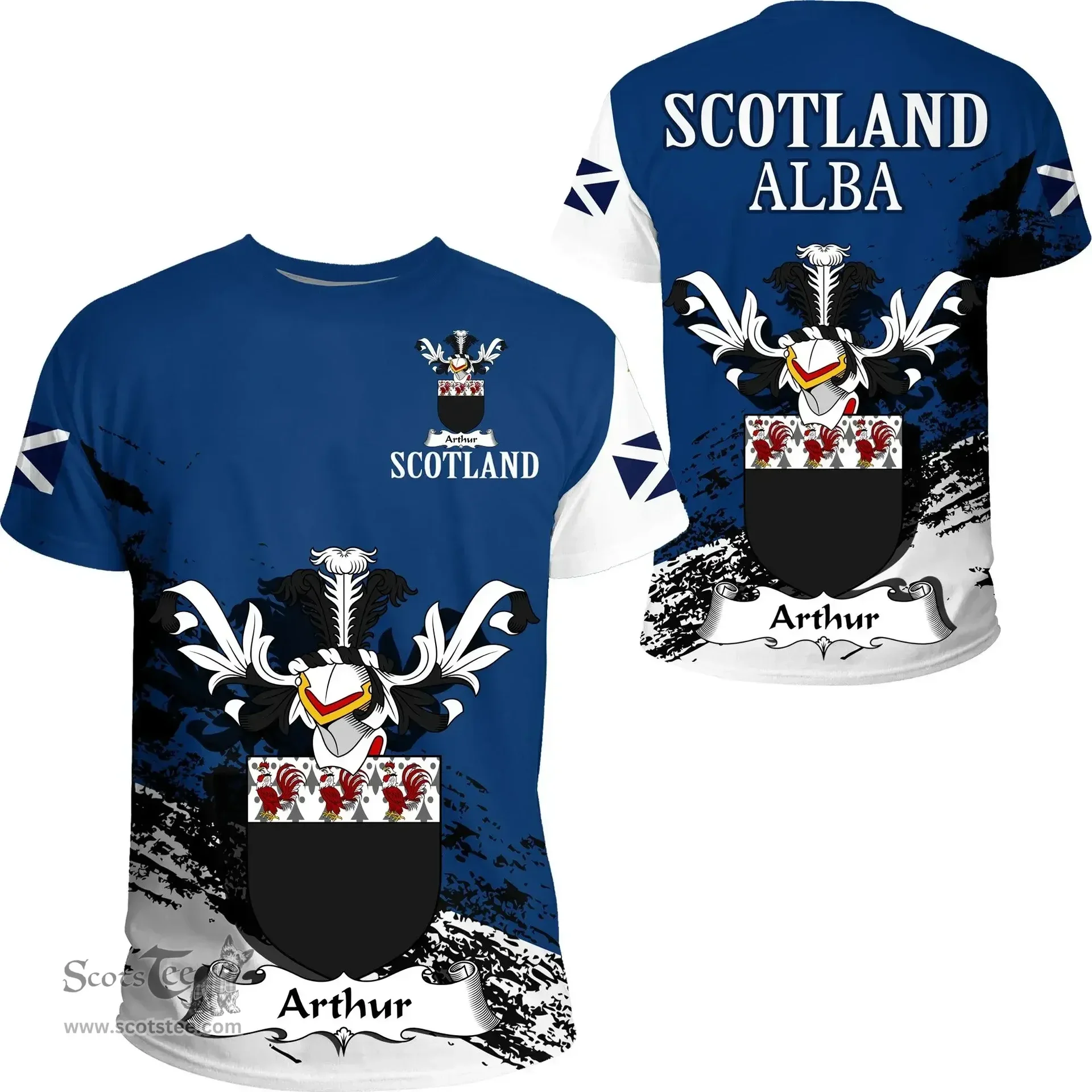 Scottish Arthur Clan Scottish Family Crest Scotland Alba Thistle T Shirt