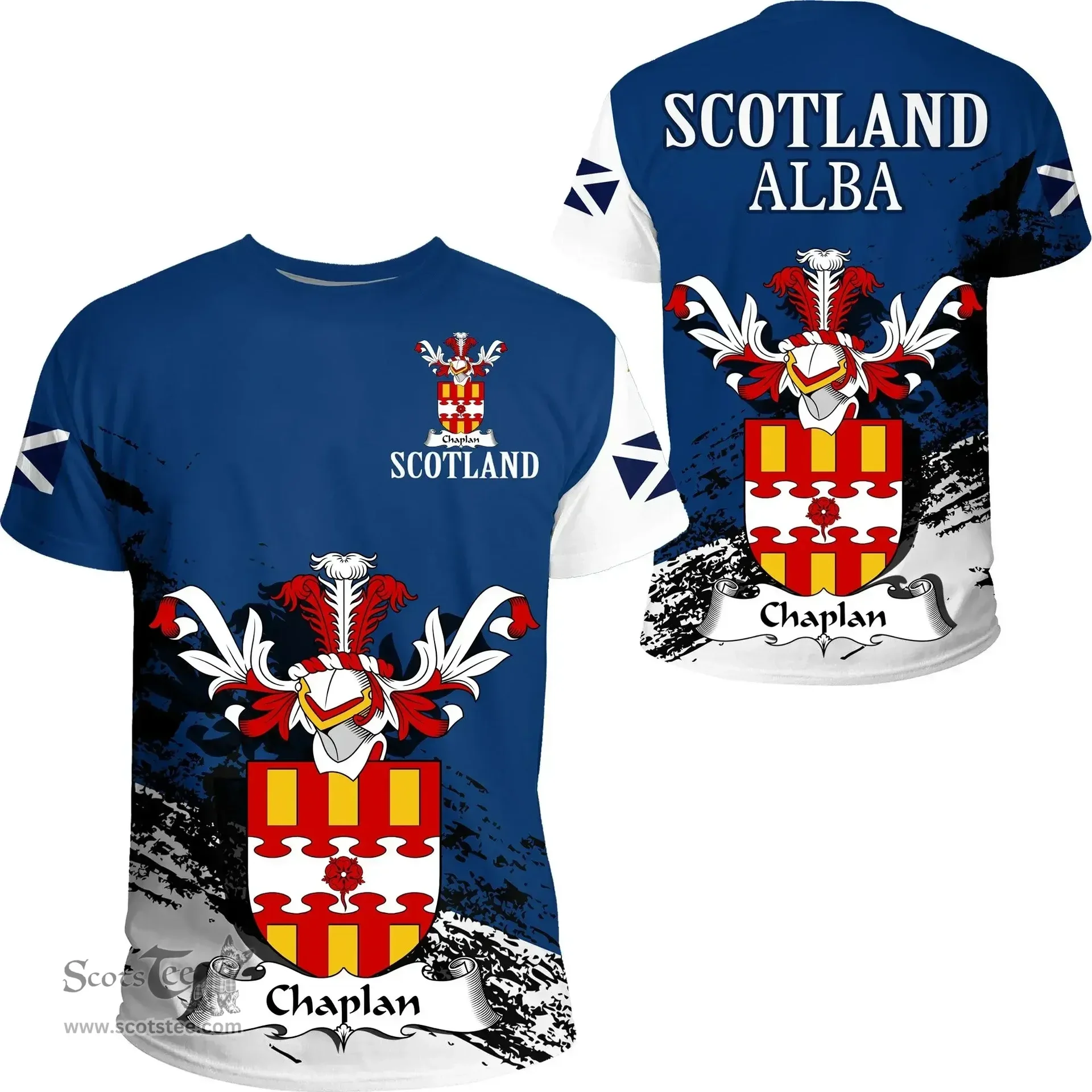 Scottish Chaplan Clan Scottish Family Crest Scotland Alba Thistle T Shirt