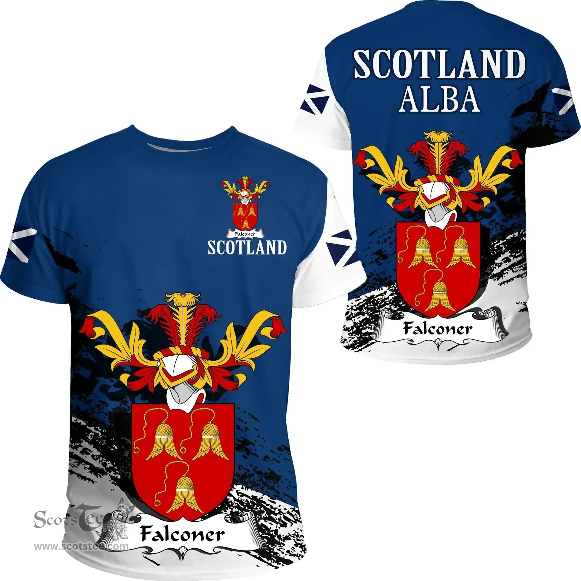 Scottish Falconer Clan Scottish Family Crest Scotland Alba Thistle T Shirt