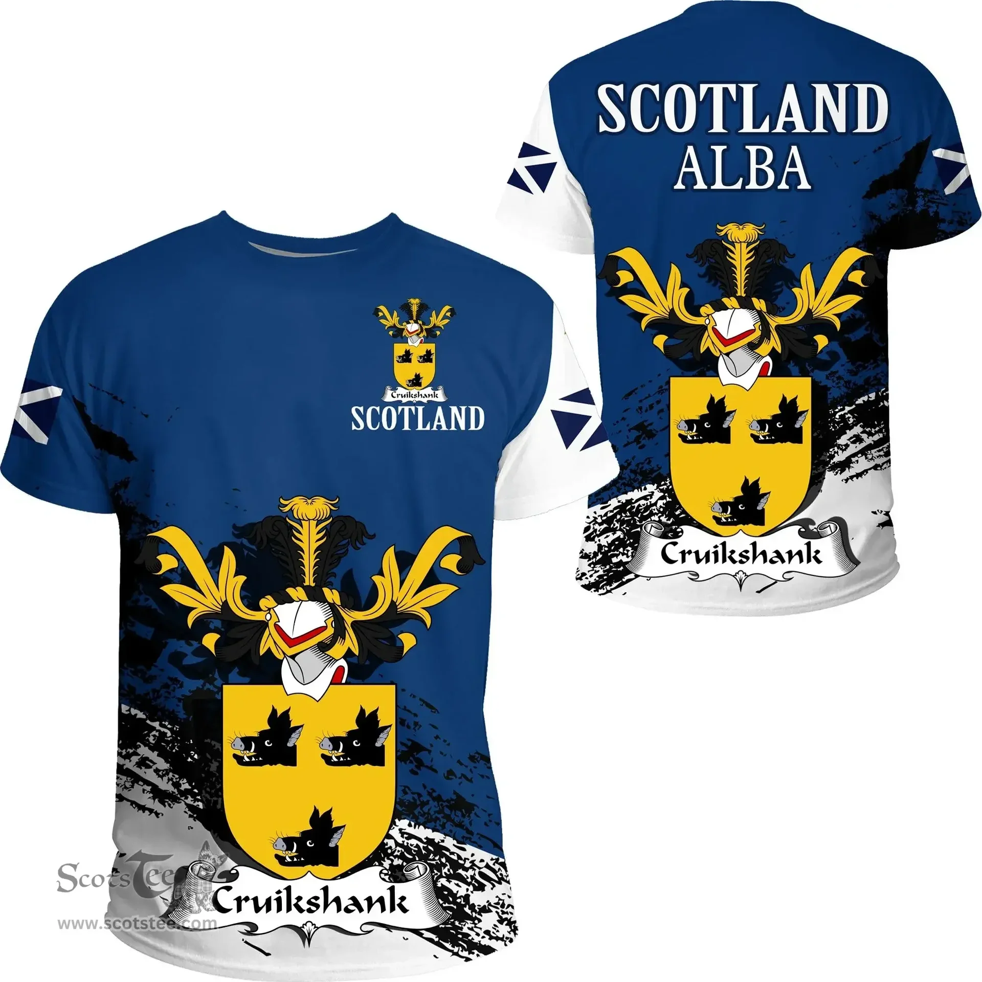 Scottish Cruikshank Clan Scottish Family Crest Scotland Alba Thistle T Shirt