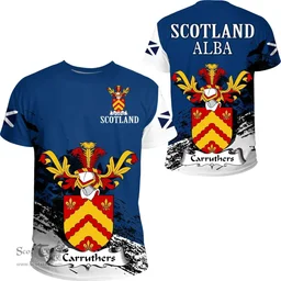 Scottish Carruthers Clan Scottish Family Crest Scotland Alba Thistle T Shirt