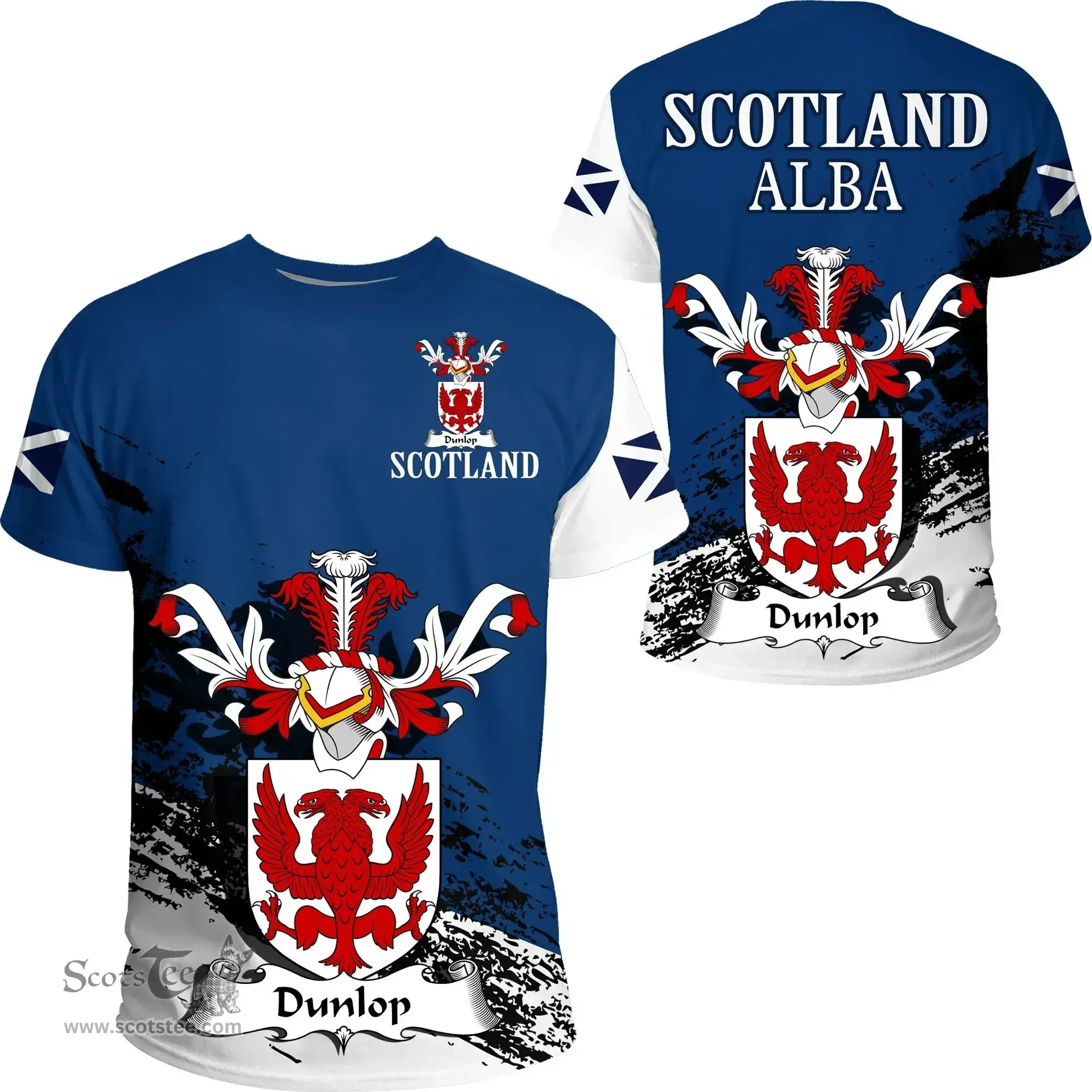 Scottish Dunlop Clan Scottish Family Crest Scotland Alba Thistle T Shirt