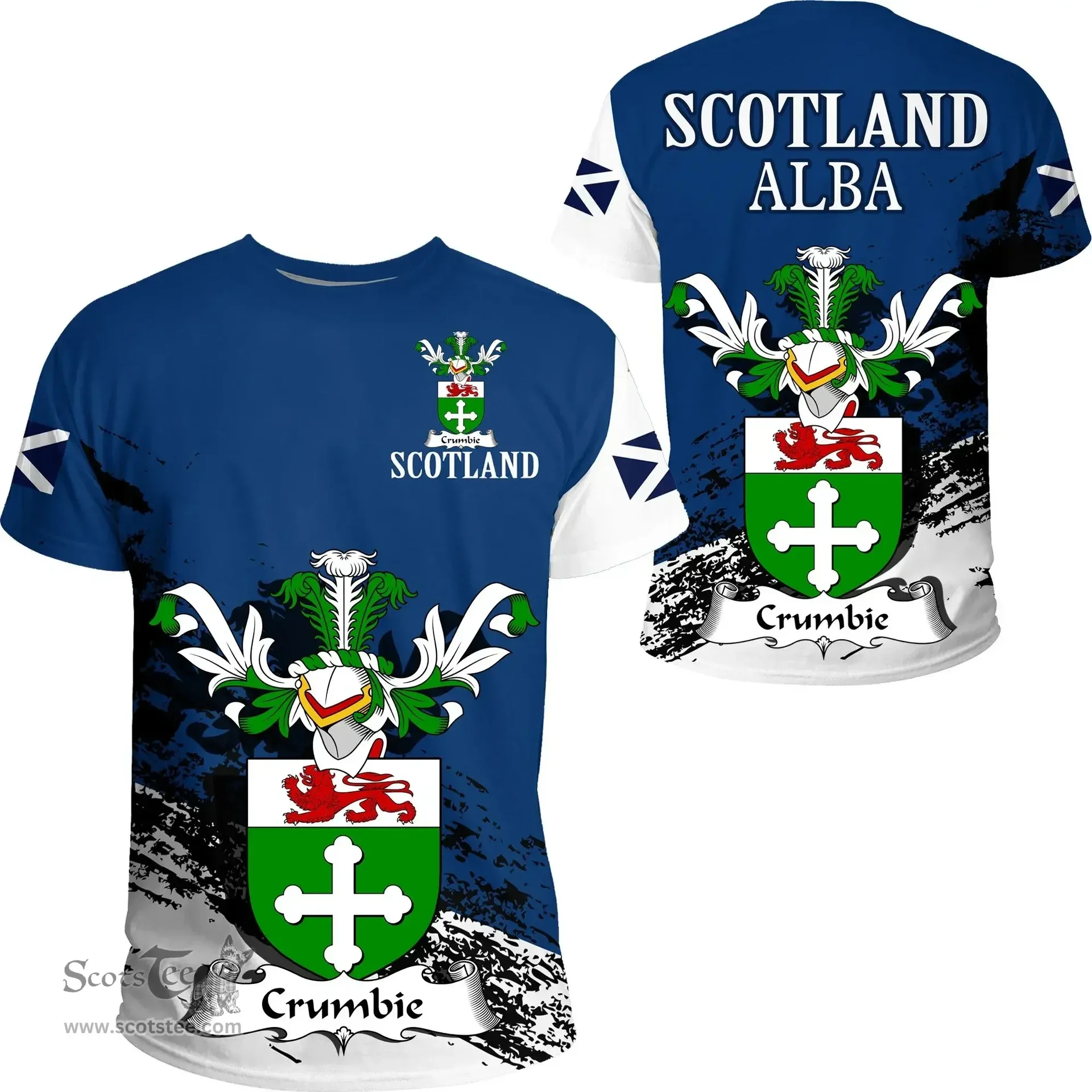 Scottish Crumbie or Crombie, or Crumb Clan Scottish Family Crest Scotland Alba Thistle T Shirt